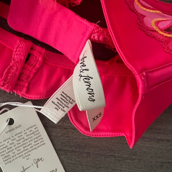 Set FOR LOVE & LEMONS Graphic Hearts Bustier Top and thong - Picture 8 of 11